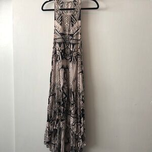 Free People racerback print high low dress